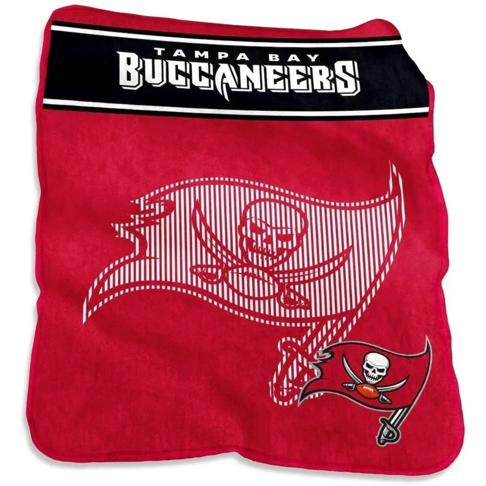 Tampa Bay Buccaneers Raschel Plush Throw Blanket 60